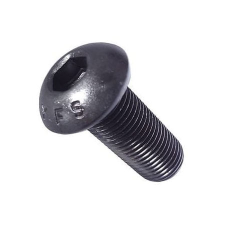 Newport Fasteners 3/8"-16 Socket Head Cap Screw, Button, Black Oxide Alloy Steel, 1-3/4 in Length, 100 PK 565449-100